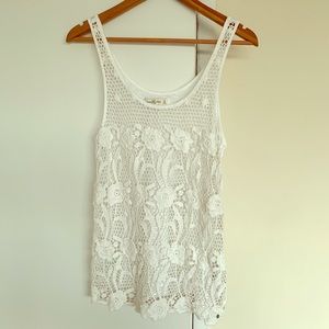 Abercrombie crochet lace tank